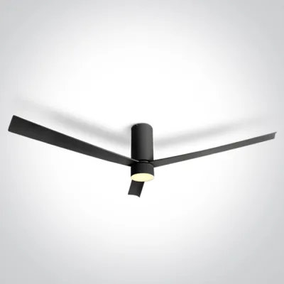 6322C/B/V BLACK ABS CEILING FAN 29W LED 15W CCTV IP20 230V