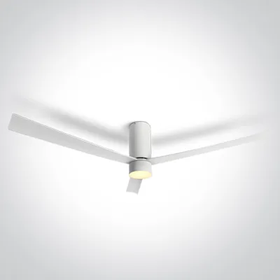6322C/W/V WHITE ABS CEILING FAN 29W LED 15W CCTV IP20 230V