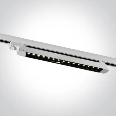 65024TA/W/W WHITE SMD 15x1W WW TRACK LIGHT ADJUSTABLE 230V