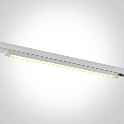 65025T/W/V WHITE 25W CCTV LINEAR TRACK LIGHT 100-240V