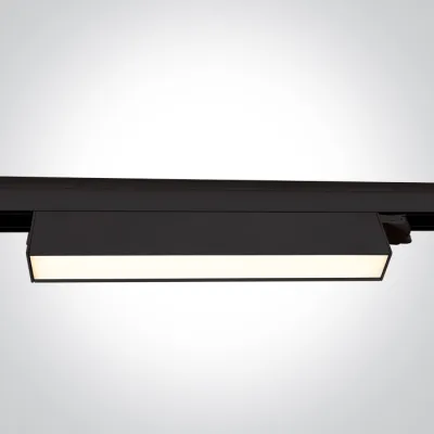 65028AT/B/V BLACK 24W CCTV LINEAR TRACK LIGHT 230V IP20