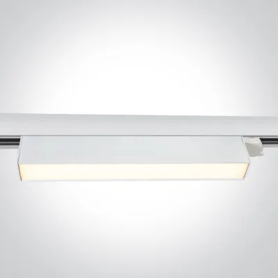 65028AT/W/V WHITE 24W CCTV LINEAR TRACK LIGHT 230V IP20