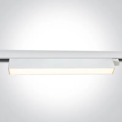 65028BT/W/V WHITE 36W CCTV LINEAR TRACK LIGHT 230V IP20