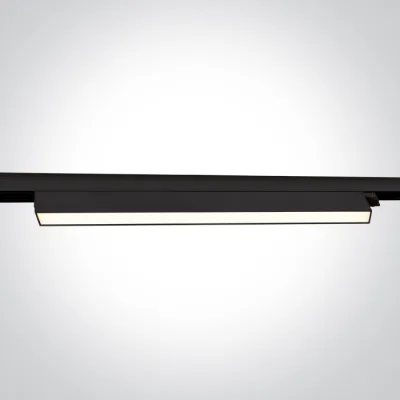 65028CT/B/V BLACK 48W CCTV LINEAR TRACK LIGHT 230V IP20