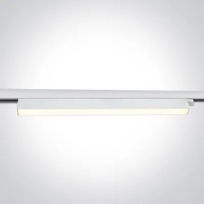 65028CT/W/V WHITE 48W CCTV LINEAR TRACK LIGHT 230V IP20