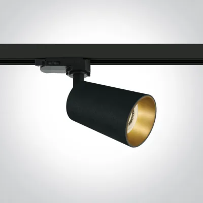 65105CT/B BLACK 10W GU10 TRACK SPOT 100-240V DARK LIGHT