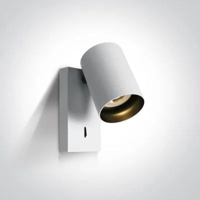 65105NA/W WHITE GU10 10W DARK LIGHT WITH SWITCH