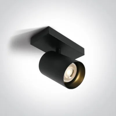 65105N/B/B BLACK BLACK REFLECTOR GU10 10W DARK LIGHT