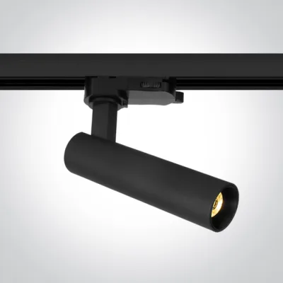 65108AT/B/W BLACK COB 9W WW TRACK SPOT 230V DIMMABLE DARK LIGHT