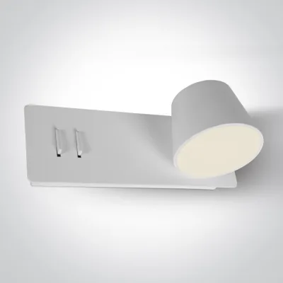 65147A/W/W WHITE LED 6W+4W UPLIGHT WW IP20 230V RIGHT