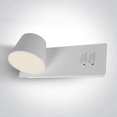 65147/W/W WHITE LED 6W+4W UPLIGHT WW IP20 230V LEFT