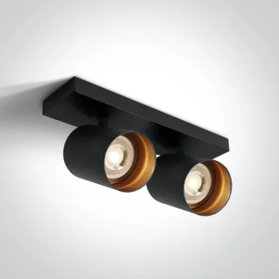 65205N/B BLACK GU10 2x10W DARK LIGHT