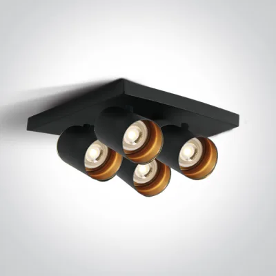 65405N/B BLACK GU10 4x10W DARK LIGHT