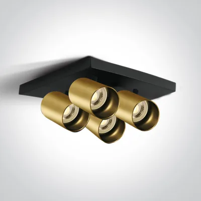 65405N/BBS BRUSHED BRASS GU10 4x10W DARK LIGHT