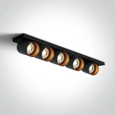 65505N/B BLACK GU10 5x10W DARK LIGHT