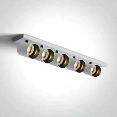 65505N/W WHITE GU10 5x10W DARK LIGHT