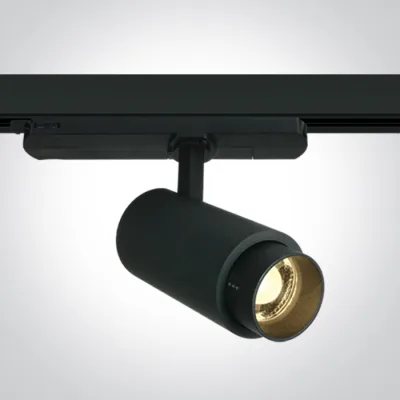 65650AT/B/W BLACK COB 15W WW TRACK SPOT 20-60deg ADJUSTABLE BEAM 230V
