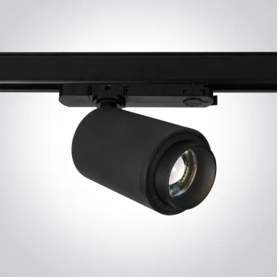 65650CT/B/C BLACK COB 30W CW TRACK SPOT 20-60deg ADJUSTABLE BEAM 230V