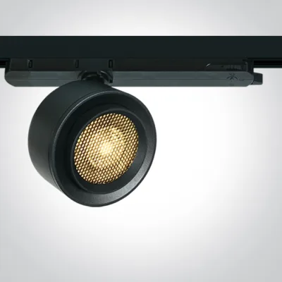 65662BT/B/W BLACK TRACK SPOT 25W WW 15-45deg 230V HONEYCOMB