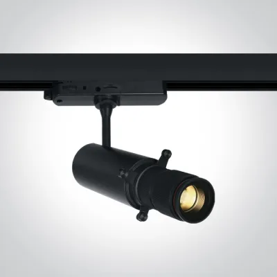 65668T/B/W BLACK TRACK SPOT 12W WW ADJUSTABLE SHAPE BEAM 230V