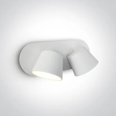 65740A/W/W WHITE WALL SPOT 2x6W WW IP20 230V