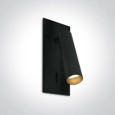 65746R/B/W BLACK RECESSED SPOT 3W WW IP20 230V