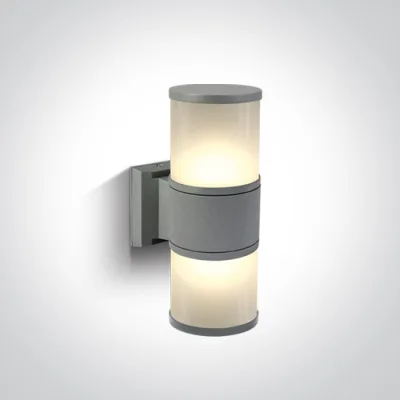 67098/G GREY WALL BRACKET 2xE27 20w
