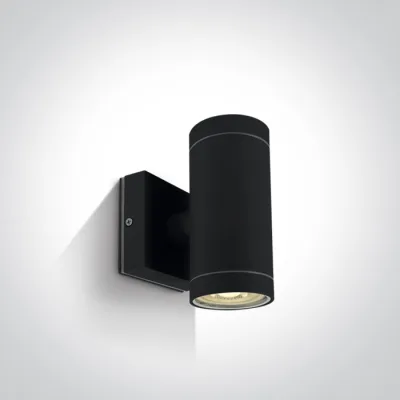 67130/B BLACK WALL 2xGU10 10W IP54