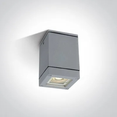 67130D/G GREY SQUARE CEIL GU10 10W IP54