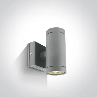 67130/G GREY WALL 2xGU10 10W IP54