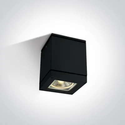 67132D/B BLACK SQUARE CEIL PAR30 20W IP54
