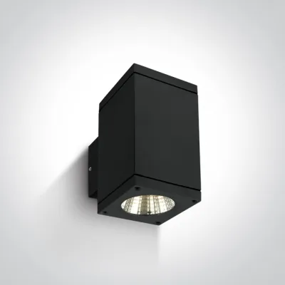 67138A/B/W BLACK COB LED 2x6W WW IP54 230V