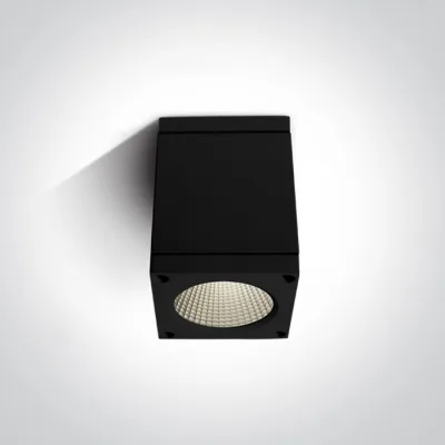 67138D/B/W BLACK COB LED 6W WW IP54 100-240V