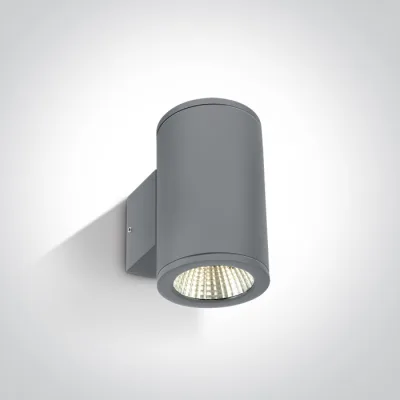 67138/G/W GREY COB LED 2x6W WW IP54 230V
