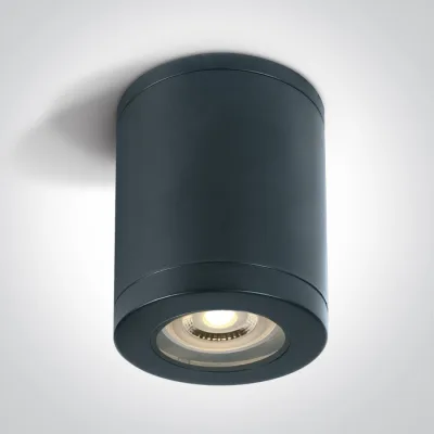 67142B/B BLACK CYLINDER GU10 10W IP65