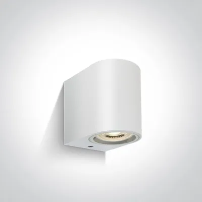 67142F/W WHITE WALL LIGHT GU10 6W IP65