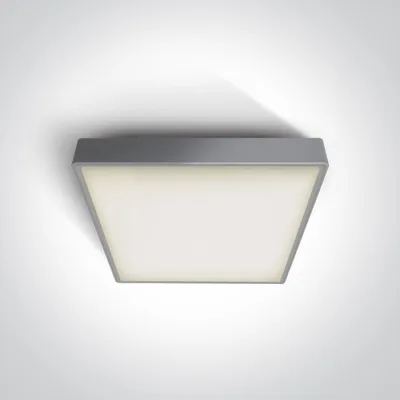 67282AN/G/W GREY LED PLAFO 24W WW IP65 230v