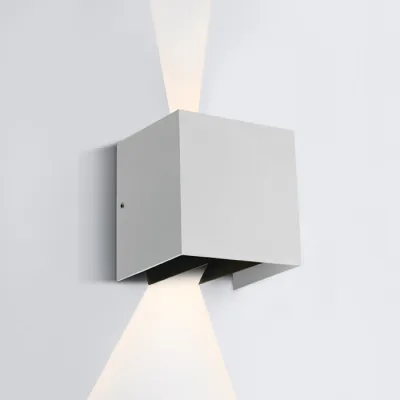 67340A/W/W WHITE WALL 2x3W WW IP54 230V