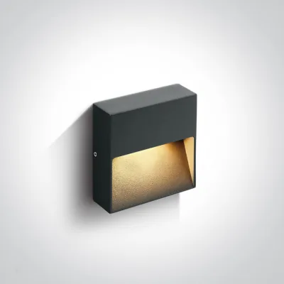 67359A/AN/V ANTHRACITE WALL LIGHT 3W CCTV IP65 DARK LIGHT 230V
