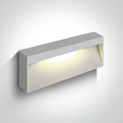 67359B/W/W WHITE WALL LIGHT 7W WW IP54 230V