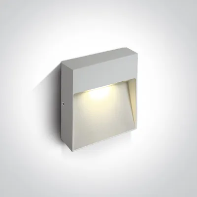 67360A/W/W WHITE WALL LIGHT 9W WW IP54 230V