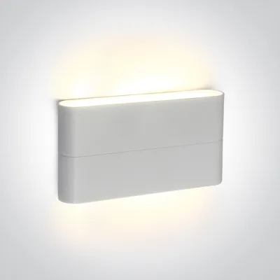 67376A/W/W WHITE WALL LIGHT 2x6W WW IP54 230V