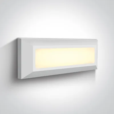 67394/W/V WHITE WALL LIGHT 3,5W CCTV IP65 230V