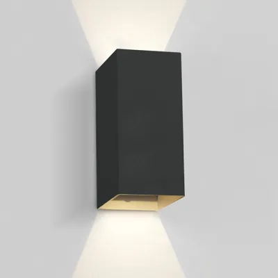 67398A/B/W BLACK WALL 2x3W WW IP54 DARK LIGHT 100-240V