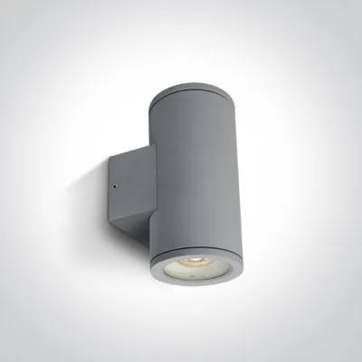 67400B/G GREY WALL GU10 2x10W IP54