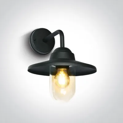 67408/B BLACK WALL BRACKET 12W E27 IP44