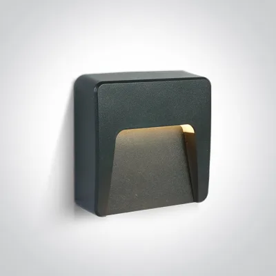 67418/AN/V ANTHRACITE WALL LIGHT 3W CCTV DARK LIGHT IP65 230V