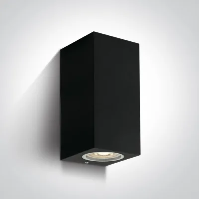 67426A/B BLACK WALL LIGHT GU10 2x10W IP65