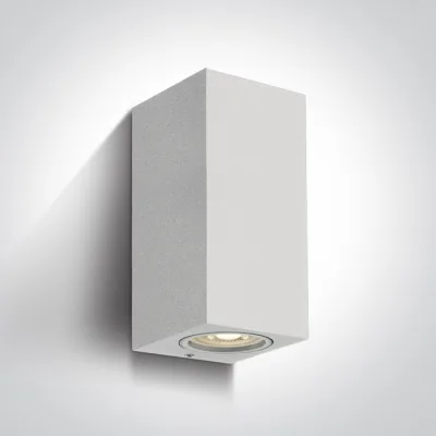 67426A/W WHITE WALL LIGHT GU10 2x10W IP65