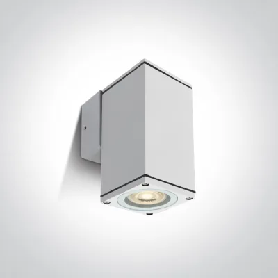 67426B/W WHITE WALL GU10 10w IP54 100-240V